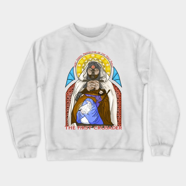 Saint Joseph Crewneck Sweatshirt by Leo Carneiro